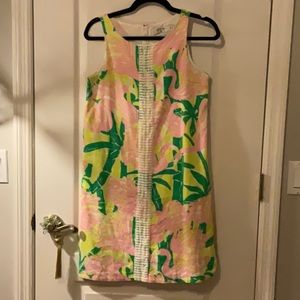 Lilly Pulitzer X Target Fan Dance Shift Dress Flamingo GIRLS SIZE XL